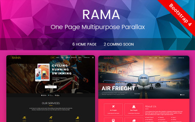 RAMA - One Page Multipurpose Parallax Landing Page Szablon