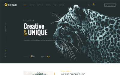 Web Studio - Modèle de site Web HTML Bootstrap