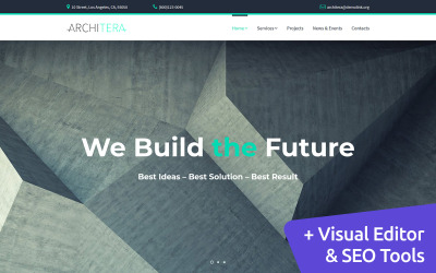 "Architera - Architecture Firm" modèle Moto CMS 3 adaptatif #67974