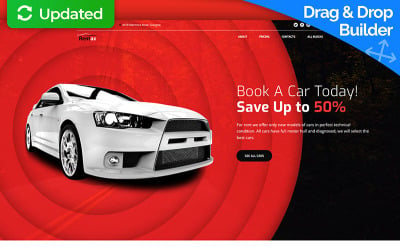 Car Rental MotoCMS 3 Landing Page Template