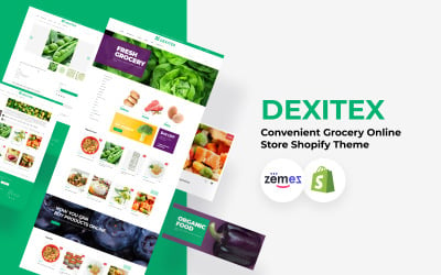 Dexitex - Praktischer Online-Shop für Lebensmittel Shopify Theme