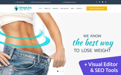 DropLbs - Weight Loss Clinic Moto CMS 3 Vorlage