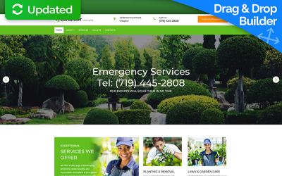 Jardinier - Landscape Design Moto CMS 3 Template