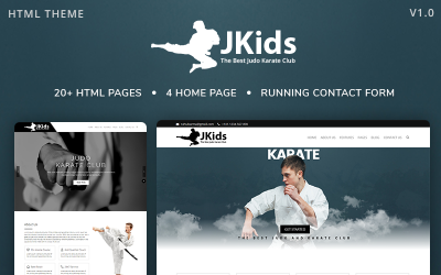 JKids-柔道空手道和武术HTML网站模板