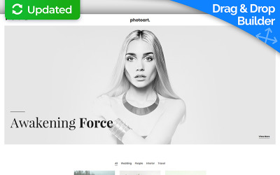 Landing Page Template namens "Photography MotoCMS 3" #67961