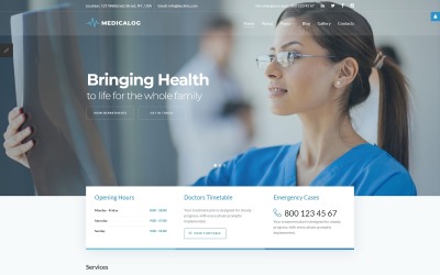 Medicalog - Plantilla Joomla de Efficient Medical Center