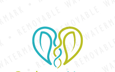 Plantilla de logotipo de Heart of Symbiosis