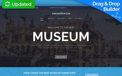 "Preservarium - Museum" modèle Moto CMS 3 adaptatif #67982