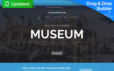 Preservarium - Museum Moto CMS 3 Template