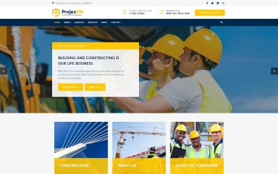 Projexon - Bright Construction Complany WordPress Theme