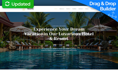 Resortio - Premium Moto CMS 3 Template