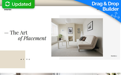 Szablon Landing Page Interior Design MotoCMS 3 #67962