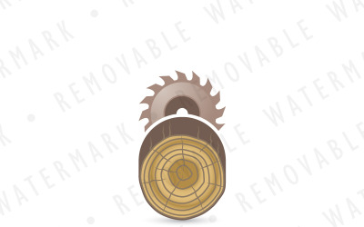Szablon Logo pozyskiwania drewna