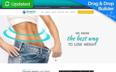 Tema Moto CMS 3 #67983 "DropLbs - Weight Loss Clinic"