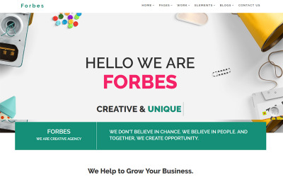 Tema Siti Web #67923 "Forbes - Multipurpose HTML5"