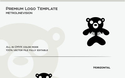 Bear Teddy Logo Template