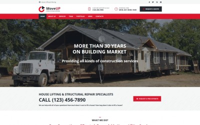 House Lifting and Moving Company Moto CMS HTML Template Moto CMS HTML-mall #68014