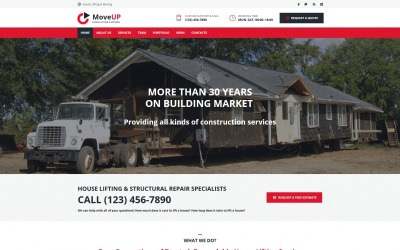 House Lifting and Moving Company Moto CMS HTML Template
