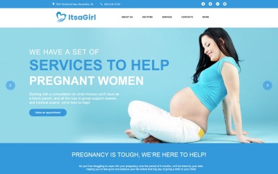 ItsaGirl - Pregnancy Center Moto CMS HTML Template