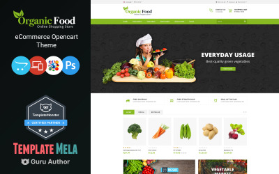 Organic Food Store OpenCart Template