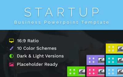 Plantilla de PowerPoint - diapositivas PPT de negocios de inicio