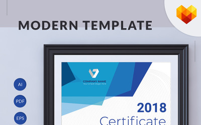 "Printable Certificate of Achievement" modèle de certificat #68051