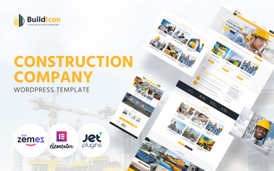 Responsivt BuildIcon - Construction Company WordPress-tema #68099
