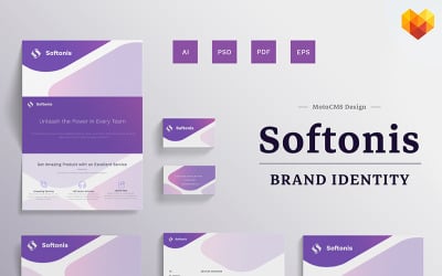 Softonis Company Branding Design - mall för företagsidentitet