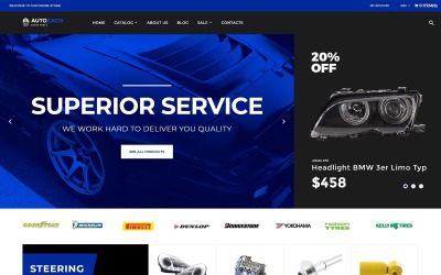 AutoZach - Auto Parts Shopify Teması