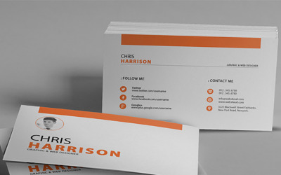 Chris Harrison bedrijfsvisitekaartje - - Huisstijlsjabloon