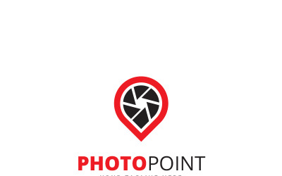 Foto punt Logo Logo sjabloon