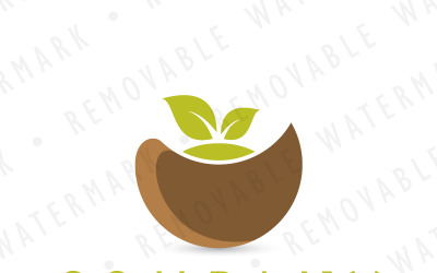 Gesunde Knödel Mahlzeit Logo Vorlage