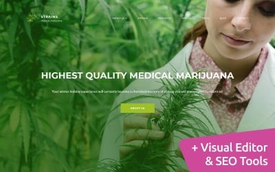 Medyczna marihuana - szablon Premium Moto CMS 3