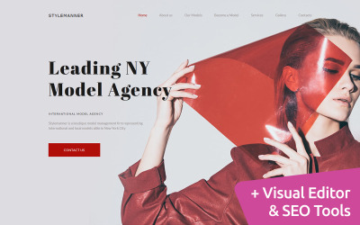 Model Agency Premium Moto CMS 3 Şablonu