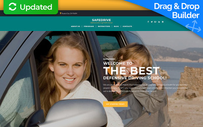 SafeDrive - Driving School Moto CMS 3-mall #68167