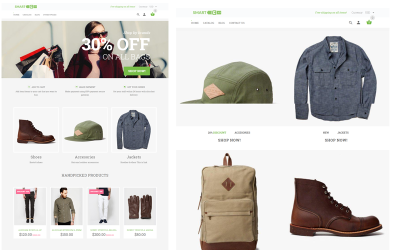 "Samrt - Drag & Drop" Responsive Shopify Thema №68152