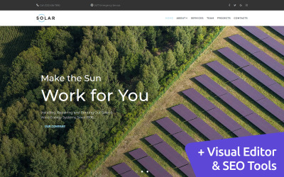 Solar - Alternatif Enerji Moto CMS 3 Şablonu