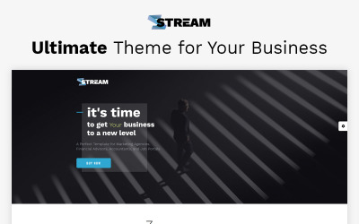 "Stream - Dynamic Financial Adviser Multipage HTML Template" - адаптивний Шаблон сайту №68154