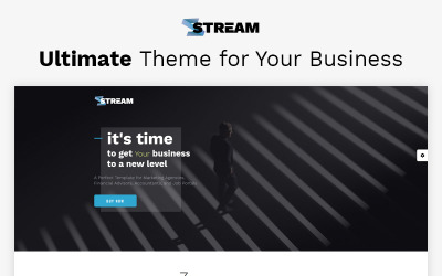 Stream - Dynamiczny doradca finansowy Wielostronicowy szablon HTML Szablon witryny internetowej
