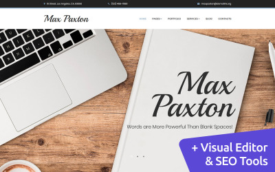 Copywriter freelance e giornalista Modello Moto CMS 3