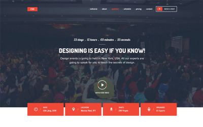 EXO | Etkinlik Açılış Sayfası Şablonu