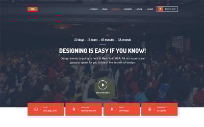 EXO | Event Landing Page Vorlage