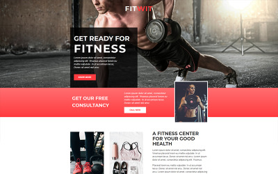 FitWit - Тренажерный зал - Шаблон Unbounce