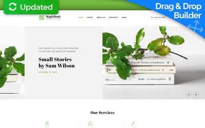 MagicBook - Library & Shop Moto CMS 3 Template
