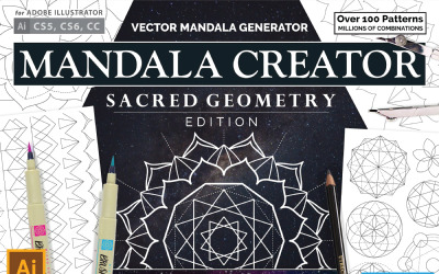 Patrón Creador de Mandala de Geometría Sagrada