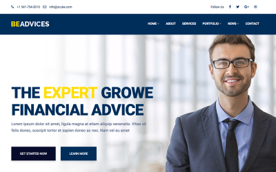 Beadvices | Consulting HTML And Sass Template Web №68327