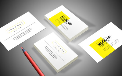 Corporate Business Card Product Mockup 68398