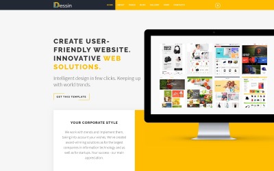 Dessin - Elektronische winkel Multipage creatieve Joomla-sjabloon