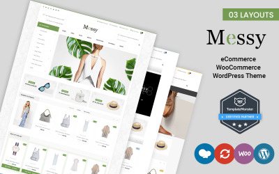 Messy - Çok Amaçlı Moda Mağazası WooCommerce Teması