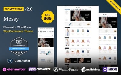 Messy - тема WooCommerce для многоцелевого магазина модной одежды